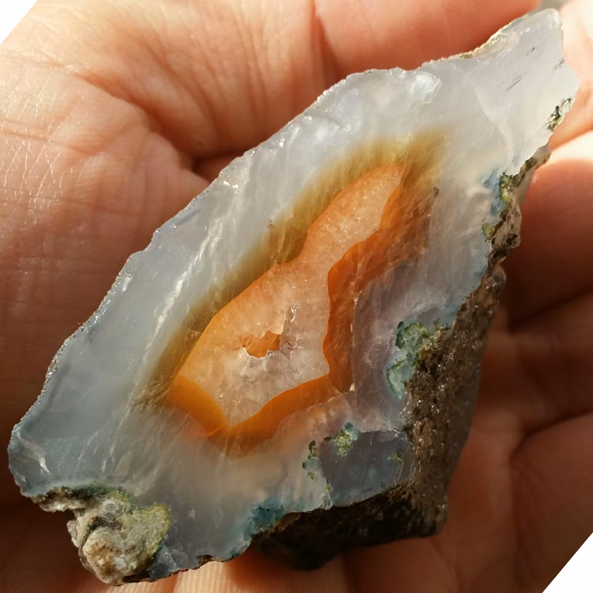 اسلایس سنگ راف عقیق سلیمانی رنگی بی نظیبییر خاااص 100درصد طبیعی شااااااهکار خلقت دیدنی