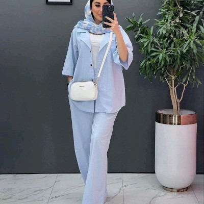 مانتو شلوار زنانه داکرون مدل سادنا