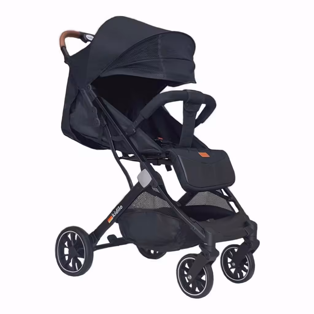 کالسکه کیدیلو مدل چمدانی (تاشو مسافرتی) کد K09 رنگ طوسی تیره ارسال رایگان