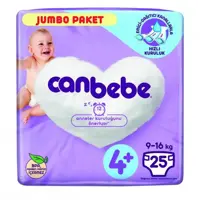 پوشک بچه جان به به ترکیه سایز  4پلاس بسته  25 عددی
