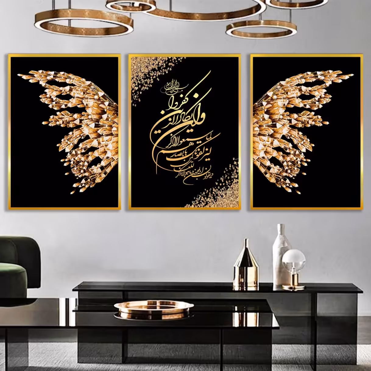 تابلو دکوراتیو 3 تکه کد 734