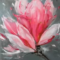 تابلو بوم چاپی لاویا طرح گلدان گل کد ART-1336