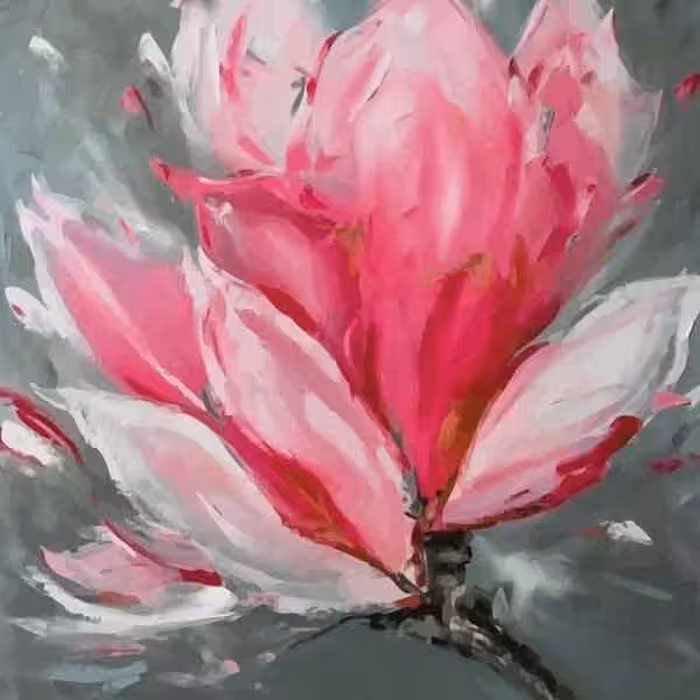 تابلو بوم چاپی لاویا طرح گلدان گل کد ART-1336