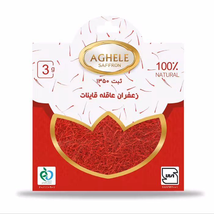 زعفران پاکتی عاقله 3 گرم