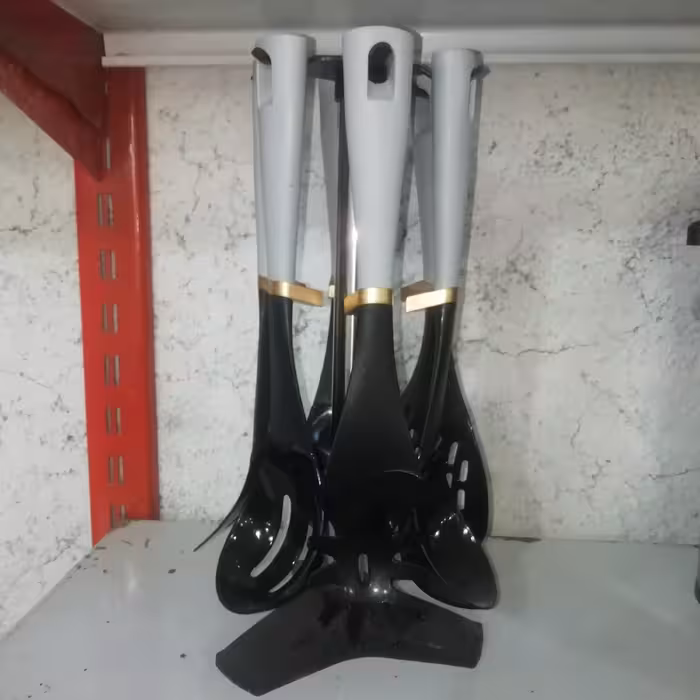 ست کفگیر و ملاقه 7 پارچه طوسی آرتیستون 