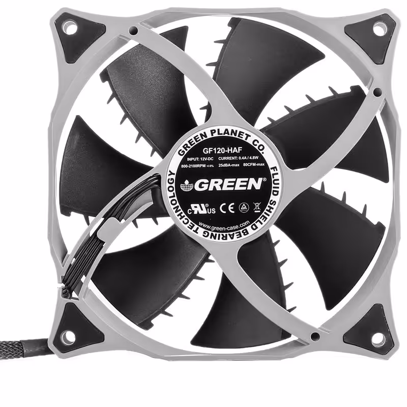 فن کیس گرین مدل Green Computer Case Fan GF120-HAF