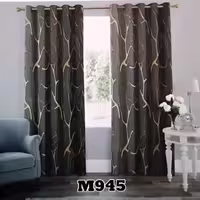 پرده چاپی پانچ  دو قواره  طرح سنگ کد m945