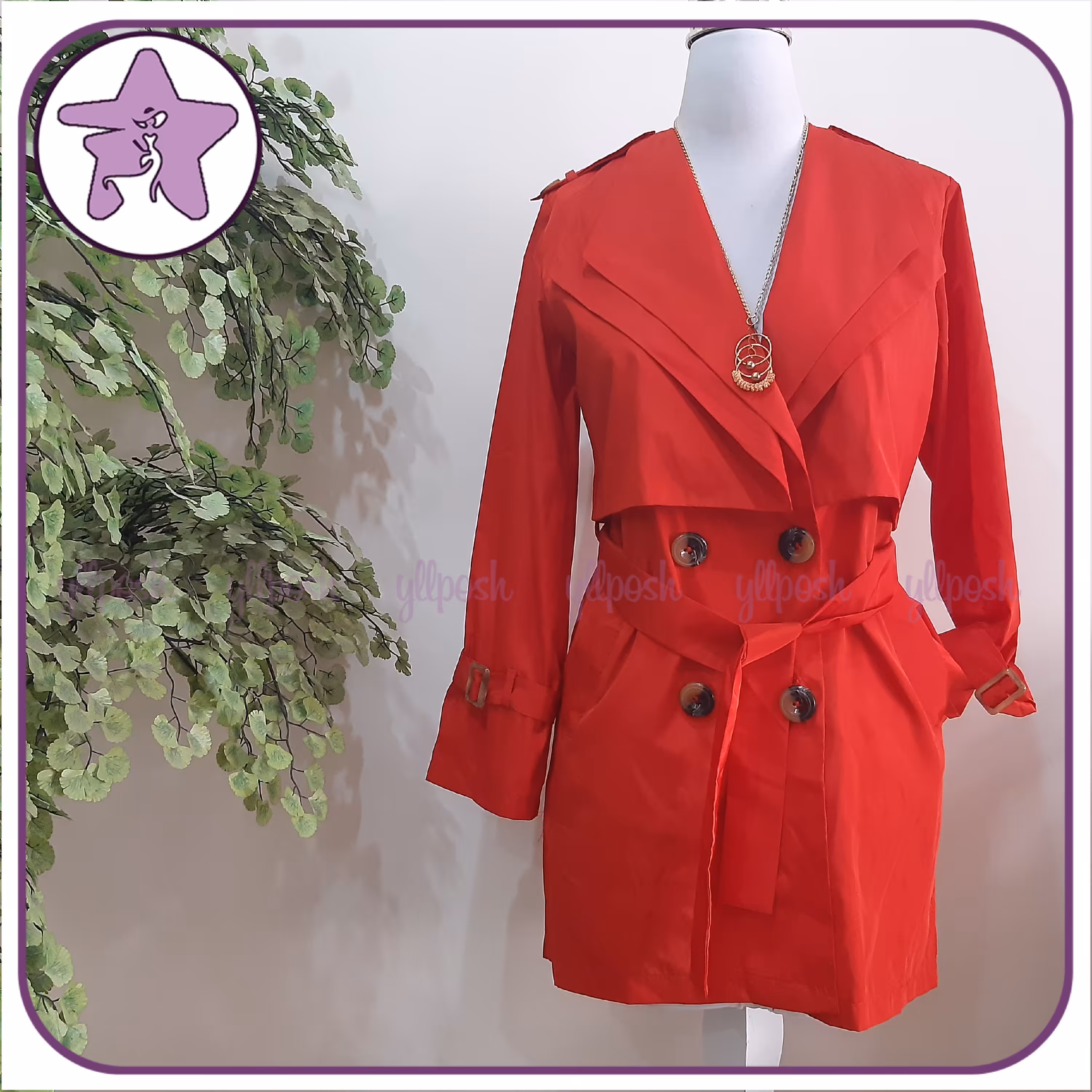 مانتو بارانی شنل‌دار ضدآب شیک پاییزی