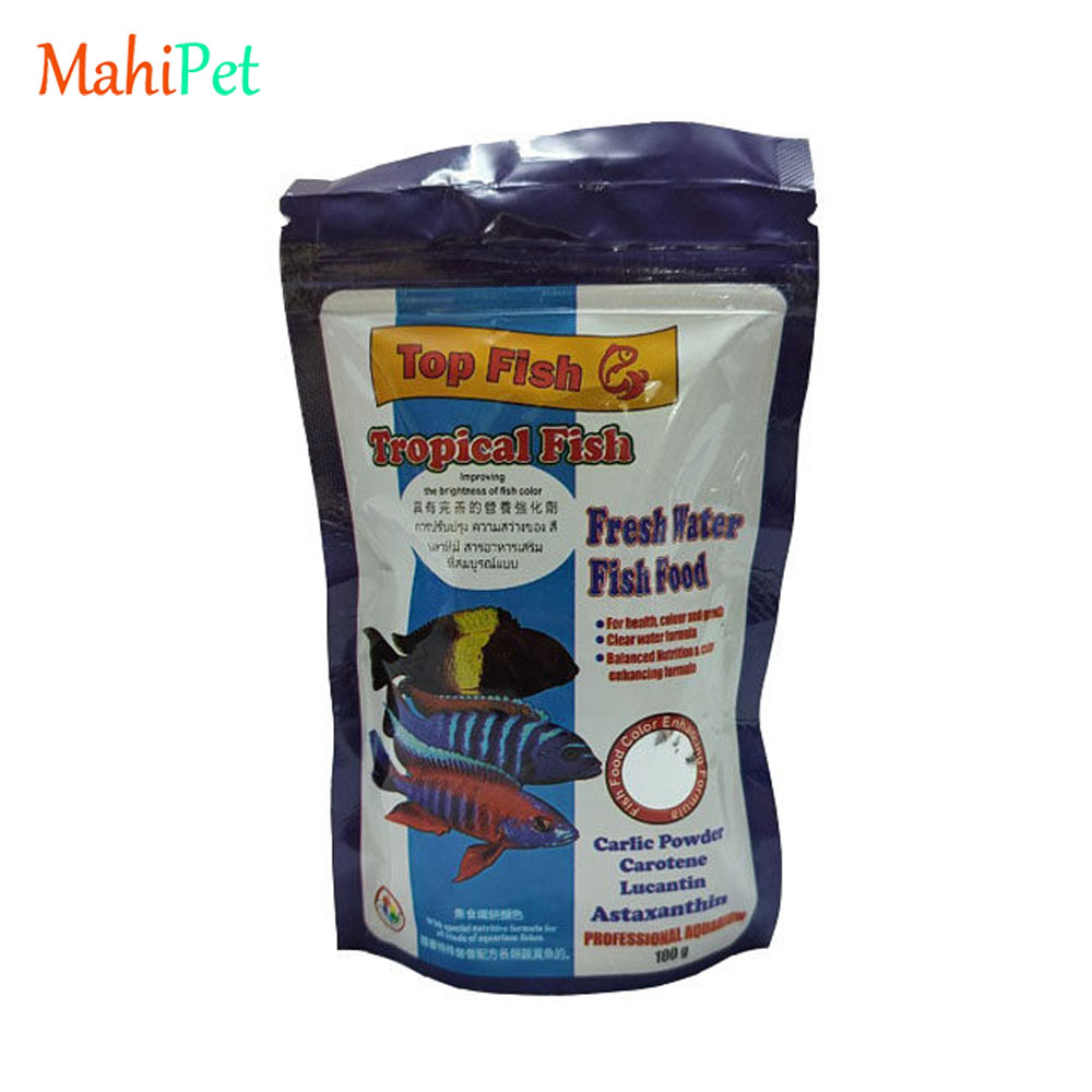 غذا ماهی تاپ فیش Tropical FISH وزن 100 گرم