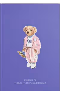 دفتر سایز A5 تدی سرمه ای