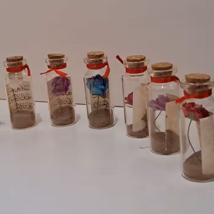 تربت کربلا بسته شیشه ای هدیه معنوی سوغات کربلا 