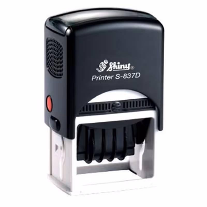 خرید دستگاه مهر شاینی تاریخ دار مدل S-837-D سایز 40 × 50