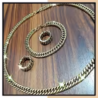 ست  کارتیر دوبل استیل رنگ ثابت (طلایی) 