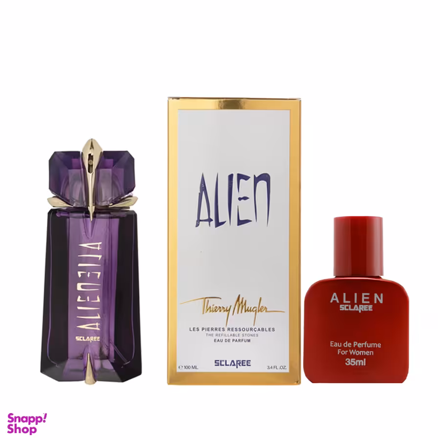 ادوپرفیوم اسکلاره مدل Alien زنانه به همراه عطر جیبی اسکلاره Alien