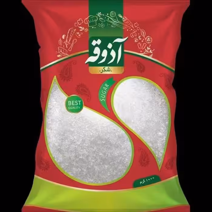 شکر سفید بسته بندی اذوقه وزن یک کیلوگرم خالص 