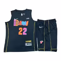 پیراهن شورت بسکتبالی میامی هیت مشکی 2023 شماره 22