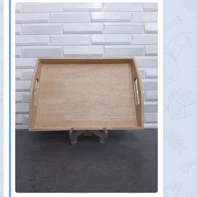 سینی مستطیل جنس چوب رابر وود اندازه بزرگ