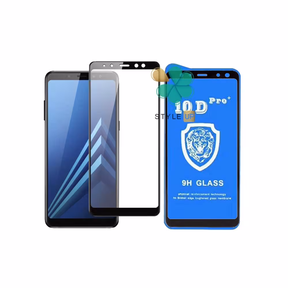 گلس تمام صفحه گوشی سامسونگ Galaxy A8 2018 مدل 10D Pro