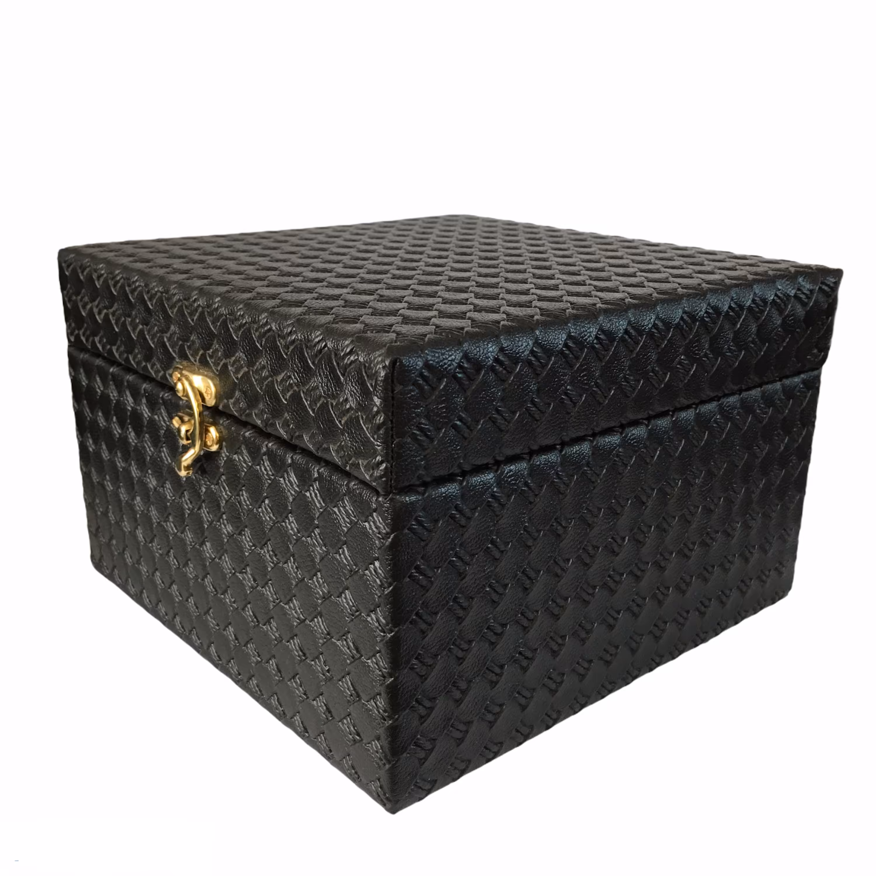 جعبه هدیه چوبی با روکش چرم ابعاد 20در20 با عمق12 سانتی متر