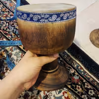 تنبک چوبی یک تکه کودک قطر12