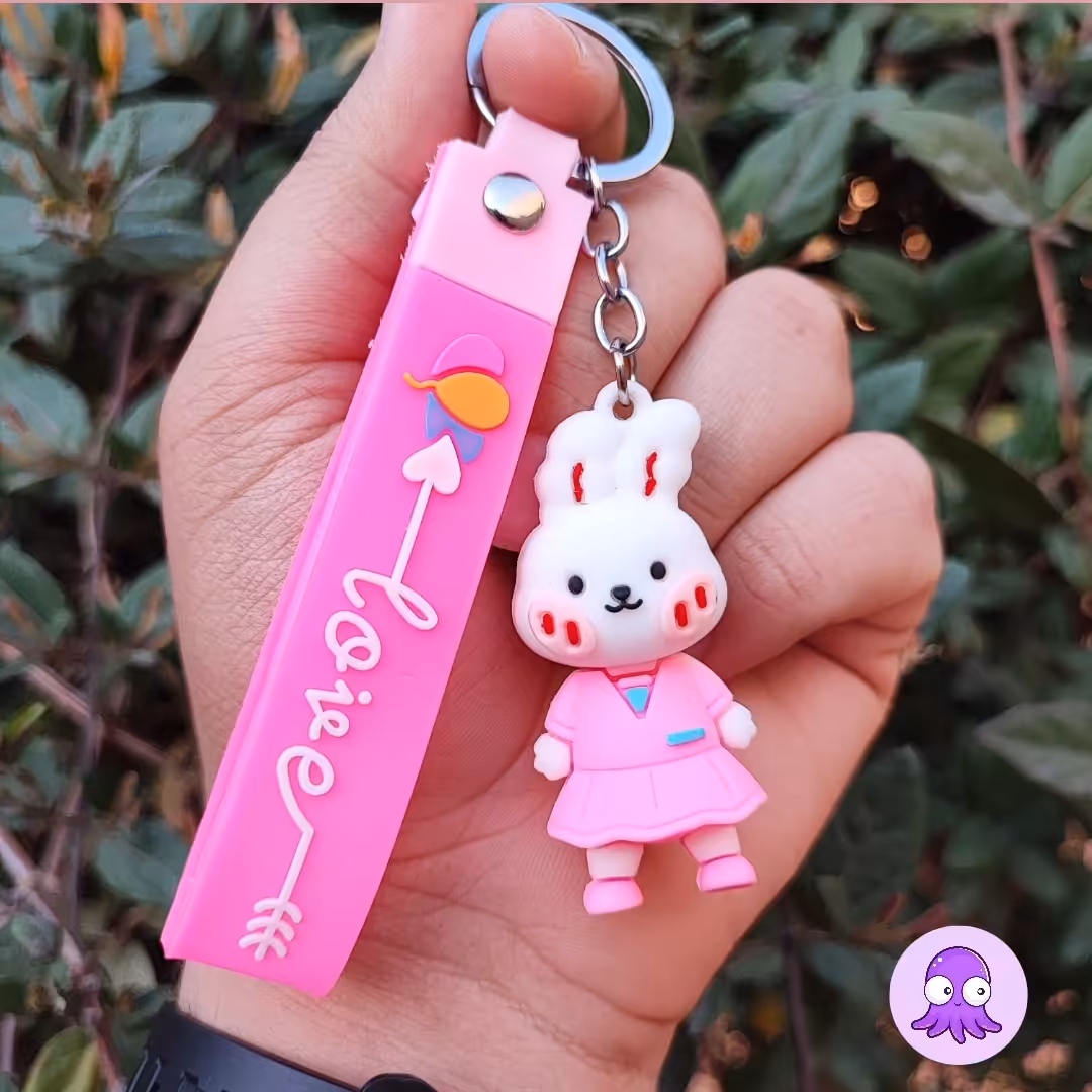 جاکلیدی سیلیکونی فانتزی طرح خرگوش 3