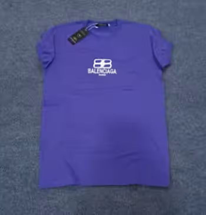 تیشرت یقه گرد BALENCIAGA آستین و یقه کش کد:2