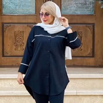 مانتو اسپرت زنانه نخ بنگال مدل آنالیزا . محرمی