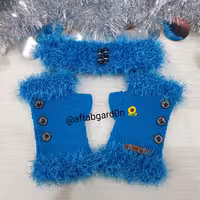 ساق دست و تل بافتنی آبی گالری آفتابگردون