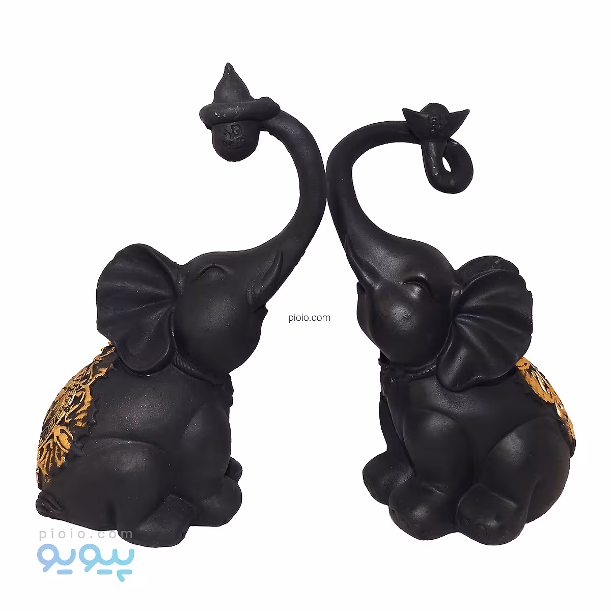 مجسمه دکوری پلی استر فیل حلقه ای