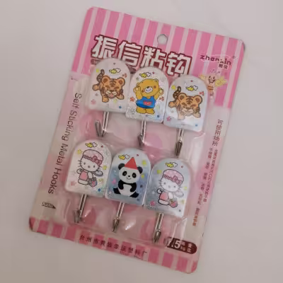 آویز چسبی آویز حوله چسبی 6عددی