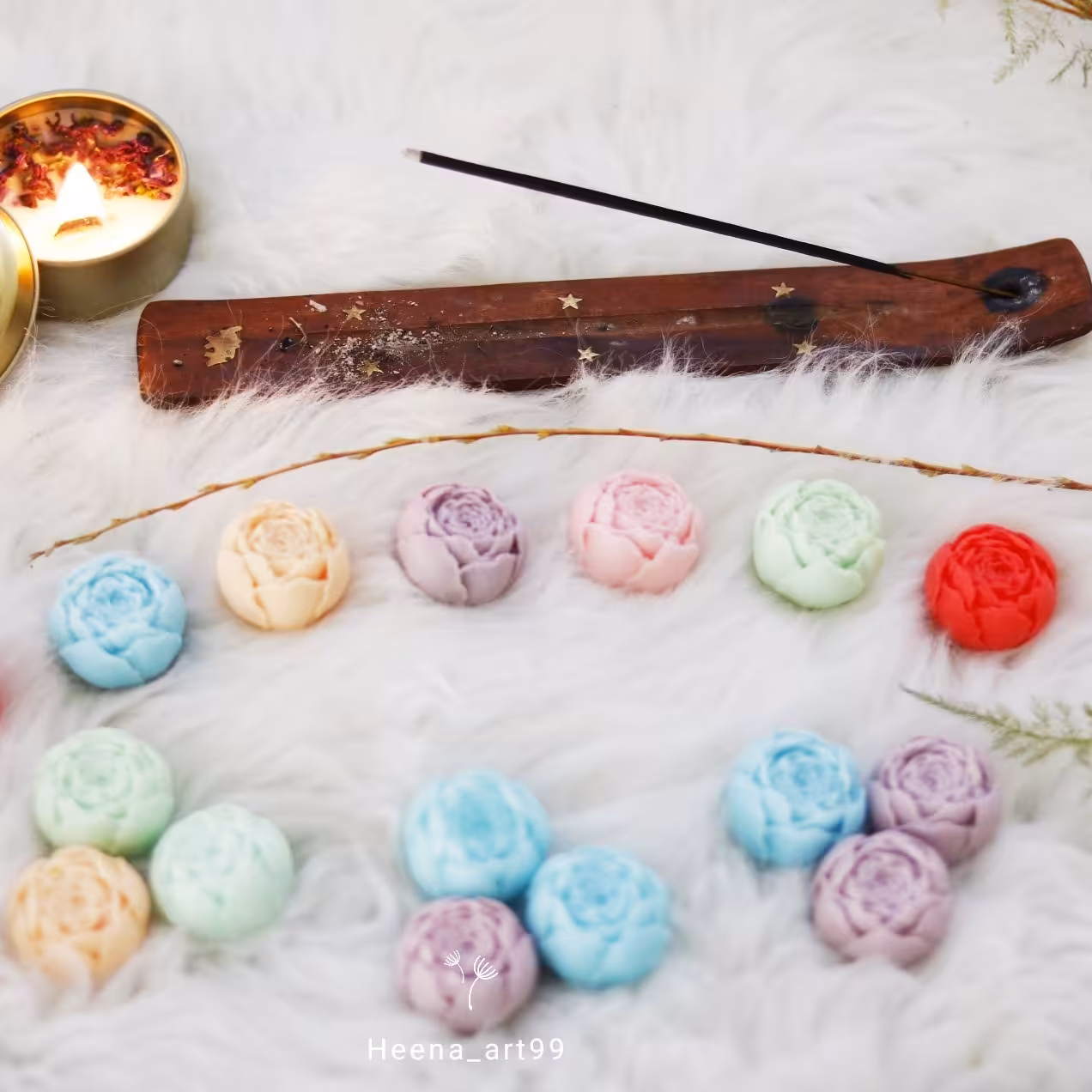 صابون تزیینی طرح گل