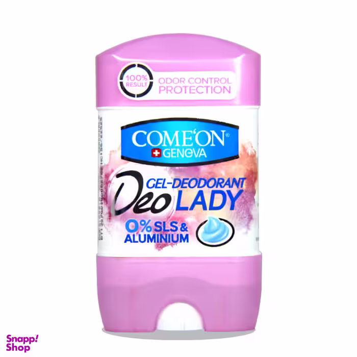 استیک دیودورانت ژلی زنانه کامان (Comeon) فاقد سولفات و آلومینیوم حجم 75 میلی لیتر