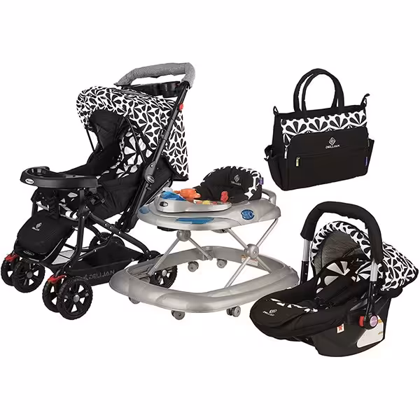 ست کالسکه 4 تیکه مدل لیلیوم دلیجان