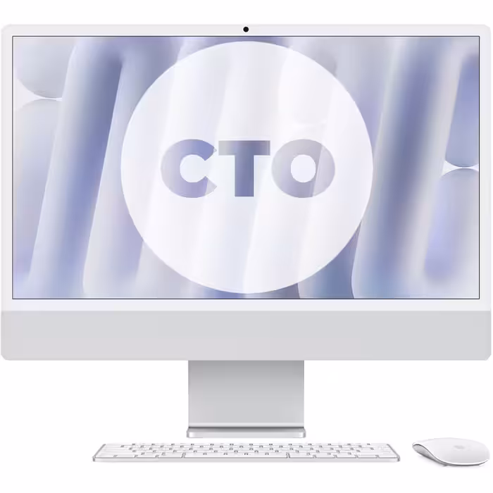 آی مک 24 اینچ M4 کاستوم پردازنده 10core – 10core حافظه رم 24 گیگابایت ظرفیت 1 ترابایت SSD نقره ای Z1EJ000AL - Hiapple.ir