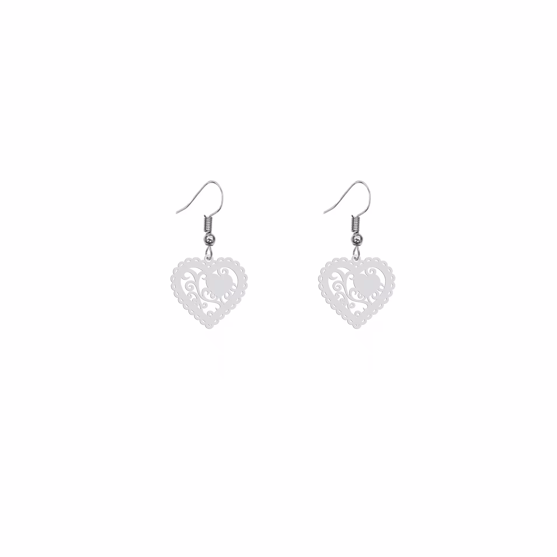 گوشواره هایکا گالری طرح قلب کد ha613