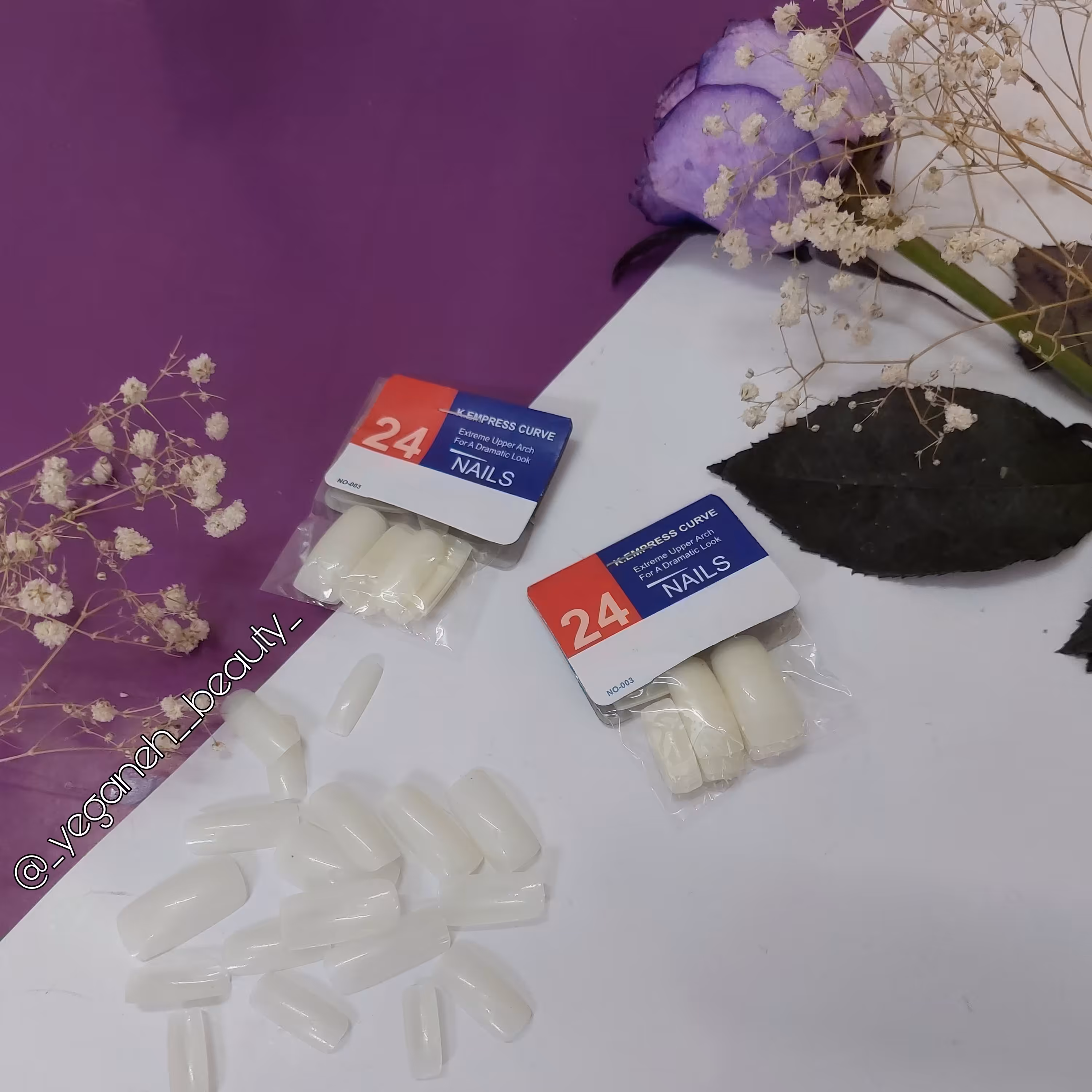 ناخن مصنوعی 24 عددی مربعی