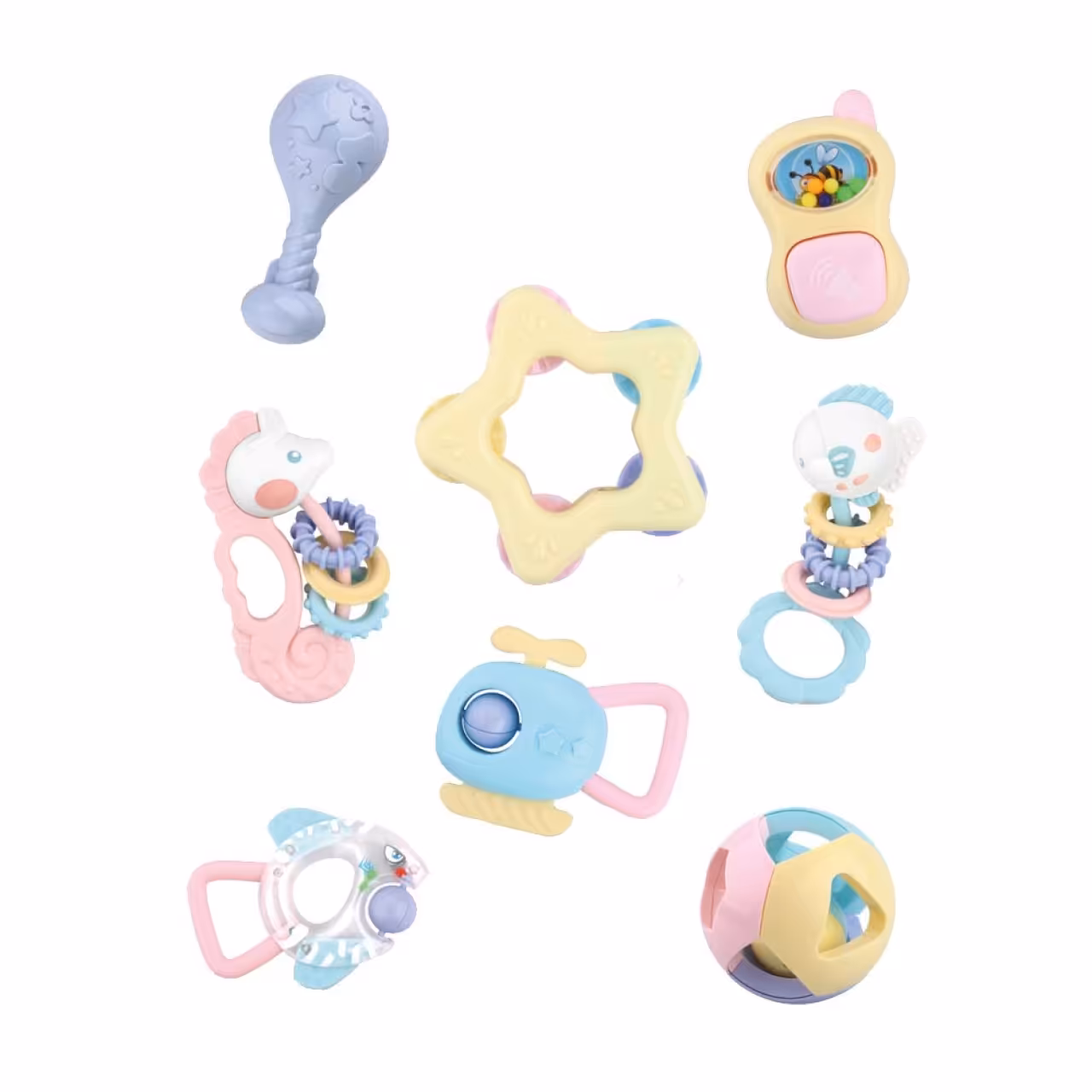 جغجغه هانگر مدل HE0101 مجموعه 8 عددی