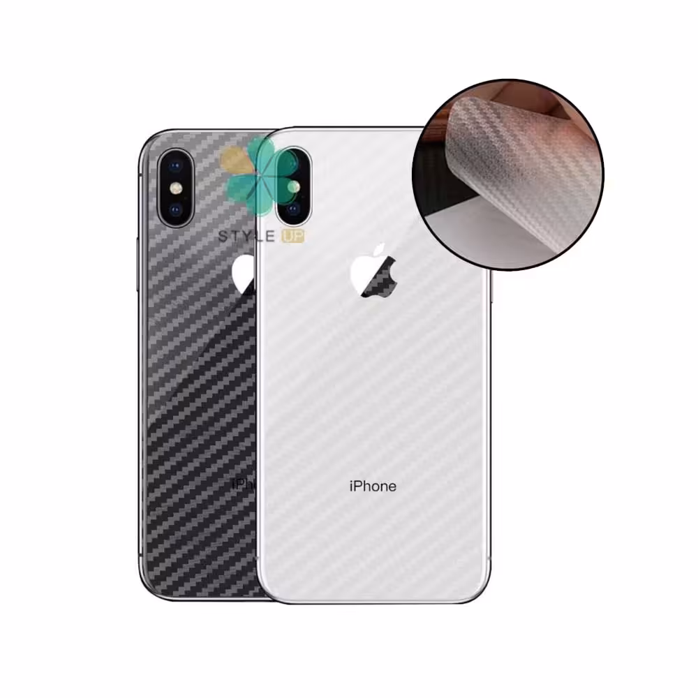 برچسب نانو پشت کربنی گوشی اپل ایفون Apple iPhone X / XS