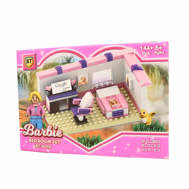 لگوساختنی دخترانه باربی طرح اتاق خواب 144 تیکه bedroom setلگو