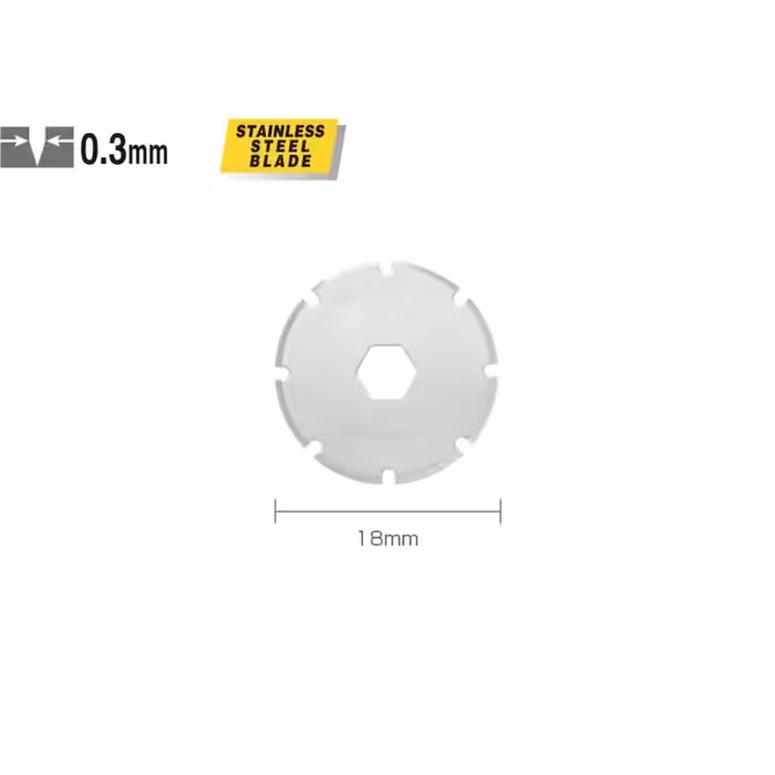 خرید تیغ کاتر استیل گرد پرفراژ الفا مدل OLFA PRB-18-2