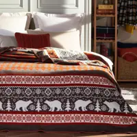 پتو پنبه ای ترک برند مادام کوکو (Madamcoco) مدل Beals دو نفره سایز 220×200