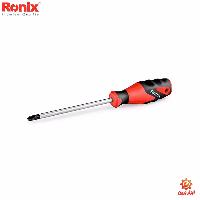پیچ گوشتی تکی دسته TPR چهارسو سایز 6X100 رونیکس مدل RH-2866