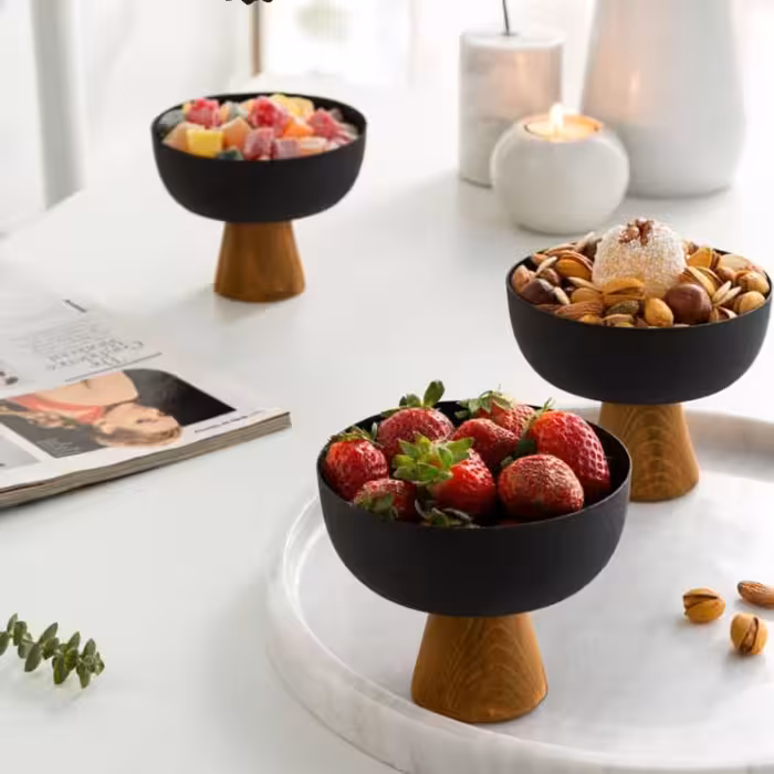 ظرف آجیل پایه دار  