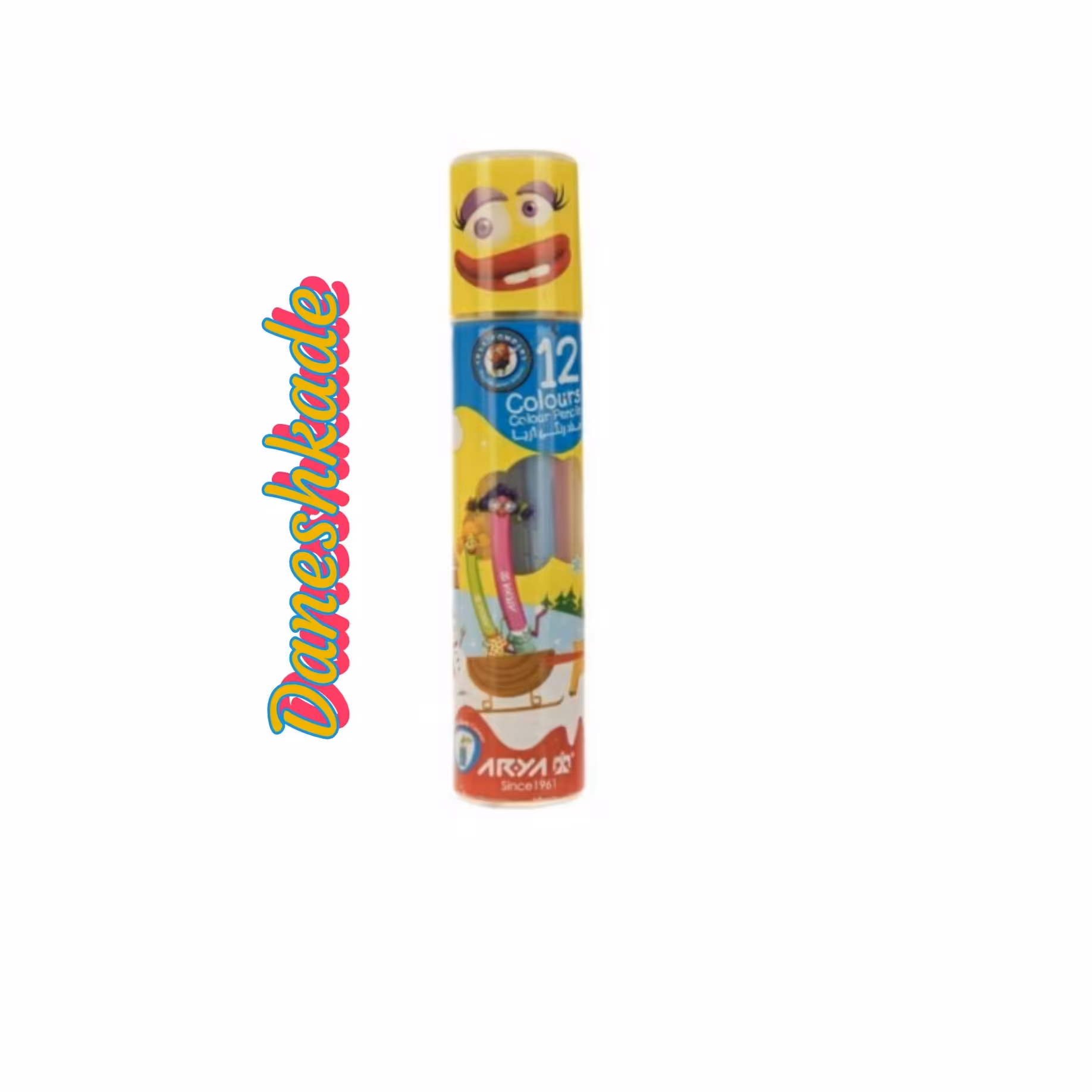 مدادرنگی 12رنگ آریا لوله ای