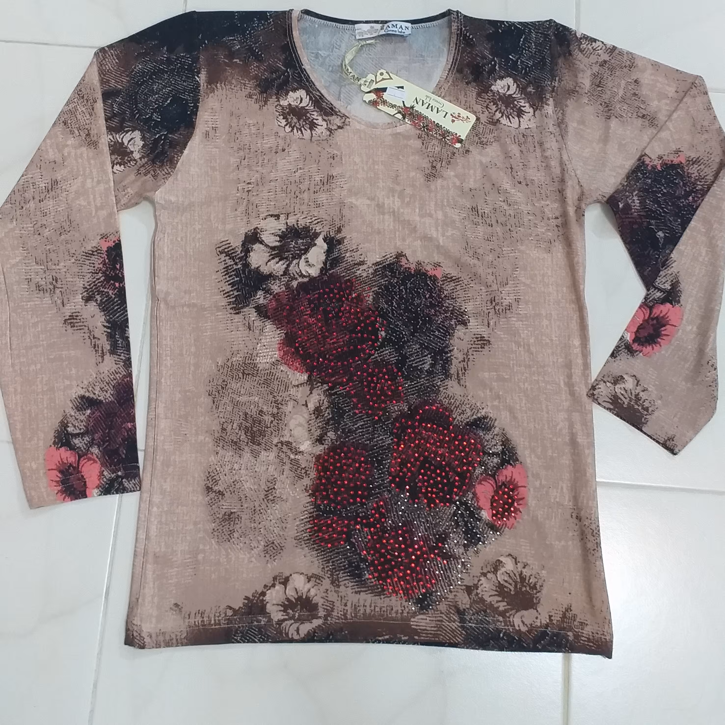 بلوز مجلسی زنانه نگین دار