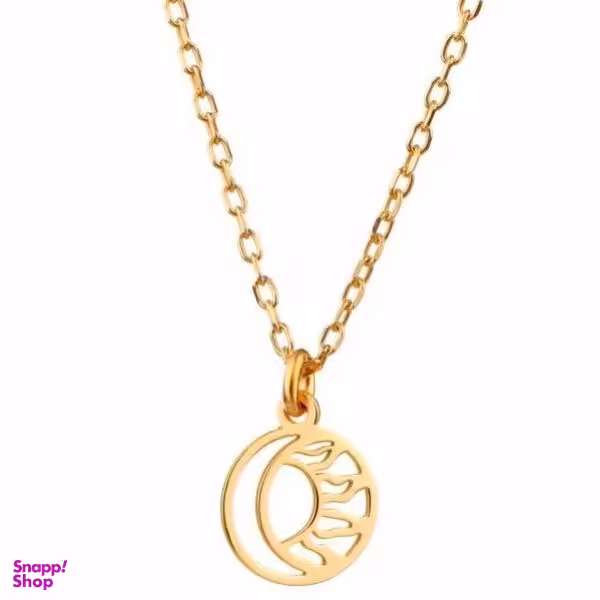 گردنبند طلا 18 عیار زنانه شمیم گلد گالری مدل آفتاب