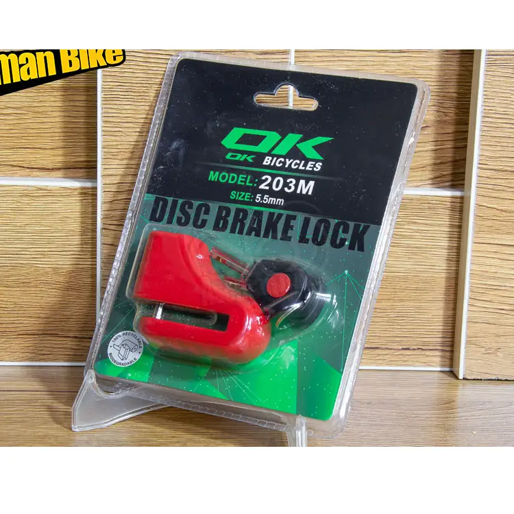 قیمت خرید قفل دیسکی OK 203M 55mm دوچرخه و موتور شافت / Ok Bicycle Disc Brake Lock 203M Size 55mm / دوچرخه چند منظوره شهری کوهستان / اصل با ضمانت ©️ کمترین قیمت عمده بازار / گارانتی بازگشت وجه 7 روز