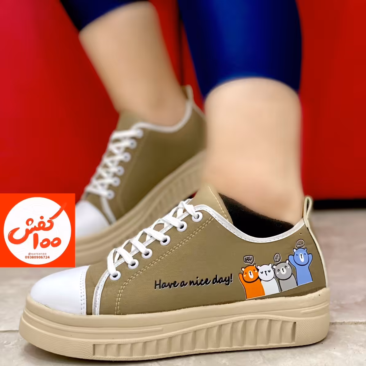 کفش کتونی تدی رنگی