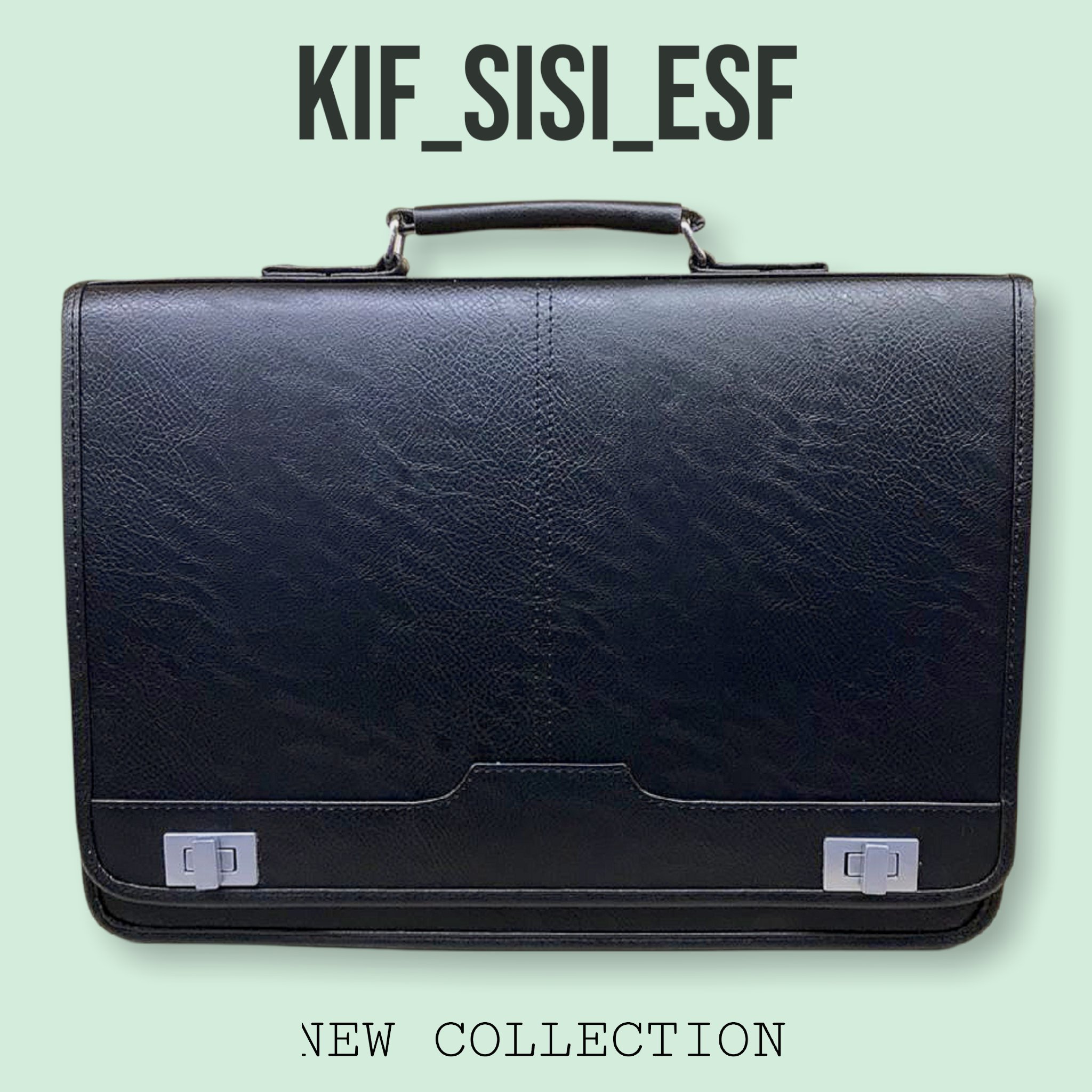 کیف اداری باقفل پیچک مشکی (ارسال مستقیم از تولیدی)