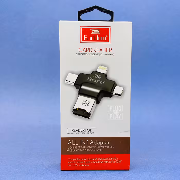 کارت خوان چند کاره ارلدام اورجینال و کارت ریدر آیفونی  مدل Earldam ET OT20  